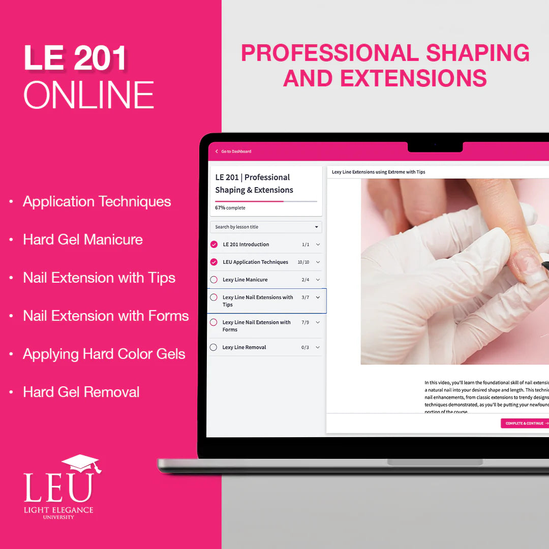 LE 201 | PROFESSIONAL SHAPING & EXTENSIONS