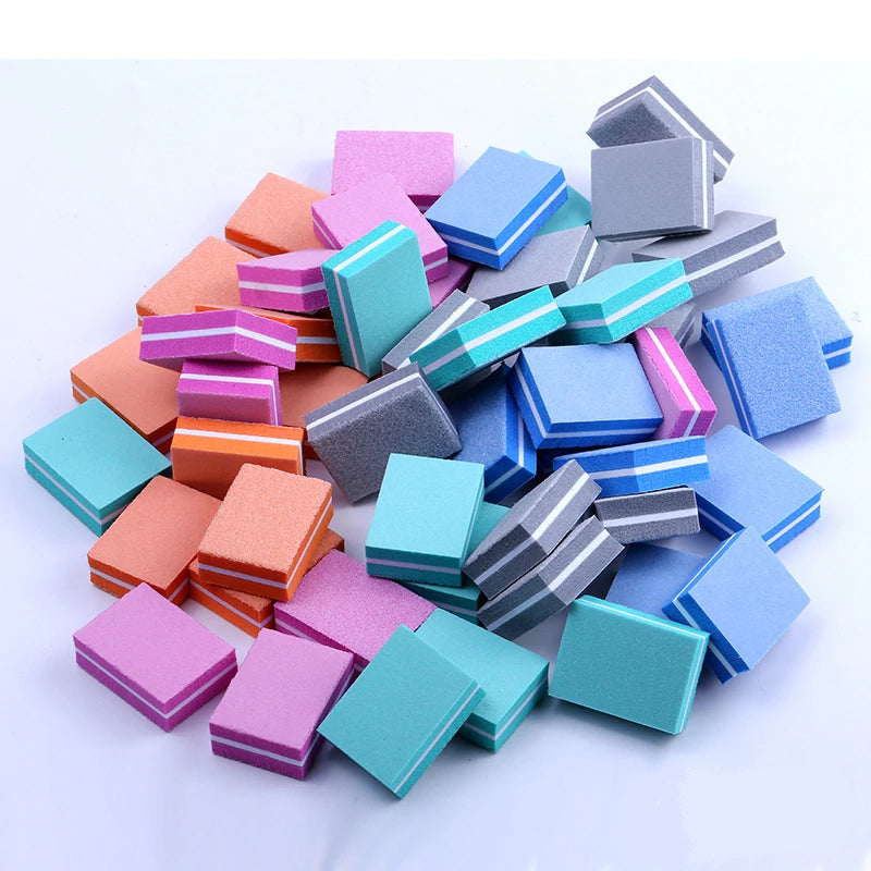 Colourful Mini Square Buffing Block 5pk