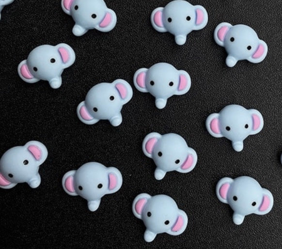 Elephant 3D Kawaii Nail Art
