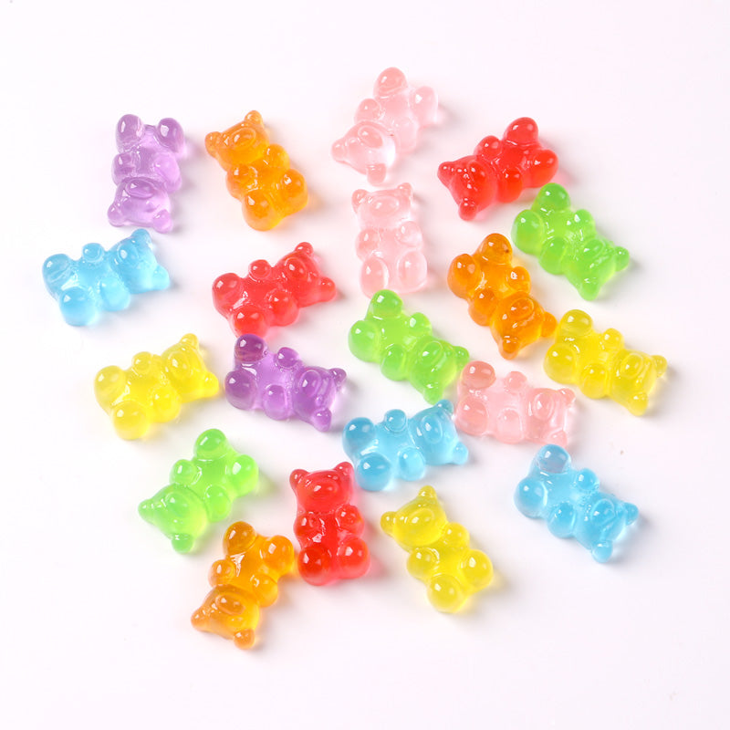 Jelly Gummy Bear 3D Kawaii Nail Art 10pk