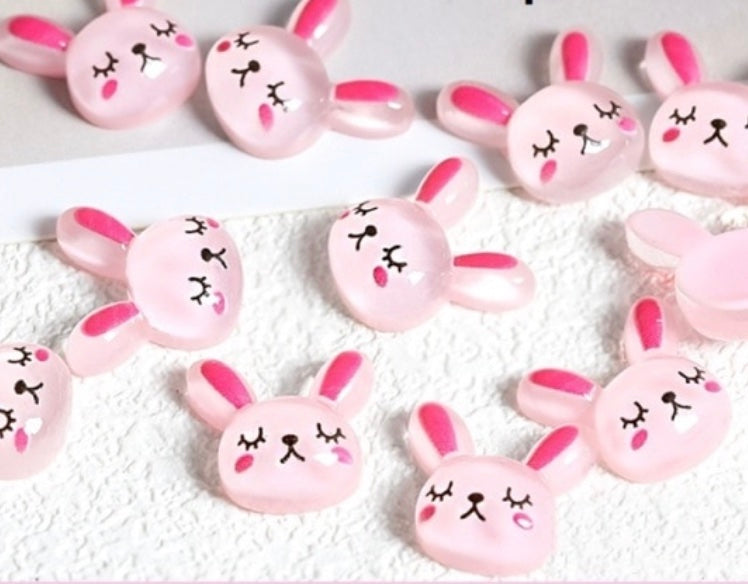 Pink Rabbit 3D Kawaii Nail Art