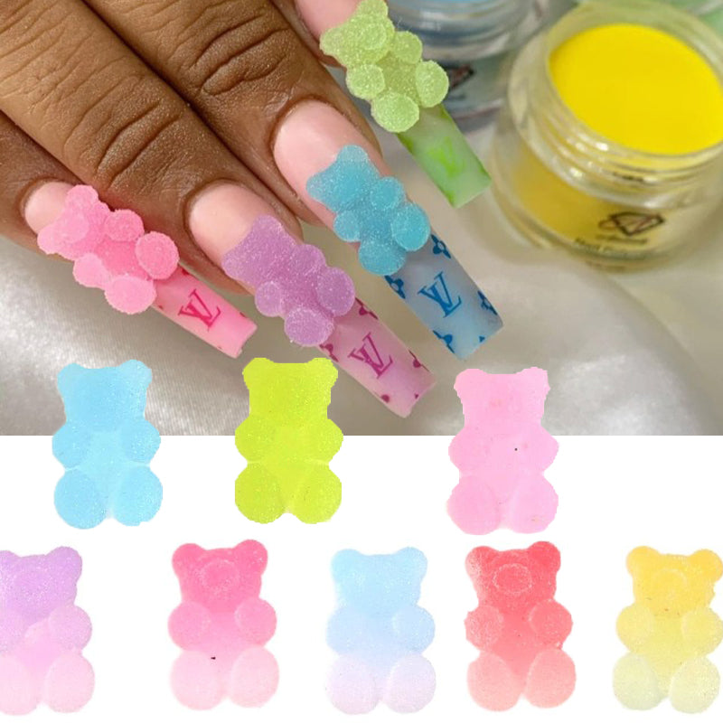 Sugar Gummy Bear 3D Kawaii Nail Art