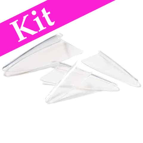 Light Elegance Clear Stiletto Tip Kit