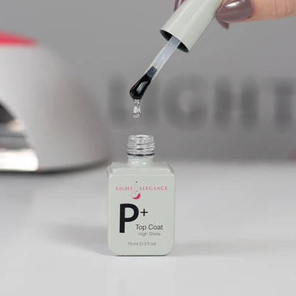 P+ High Shine Soak-off Top Coat 10ml