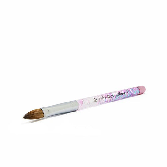 Pinched Pastel Glitter Acrylic Brush