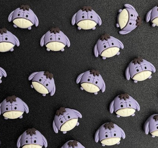Eeyore 3D Kawaii Nail Art