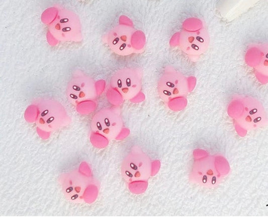 Kirby 3D Kawaii Nail Art