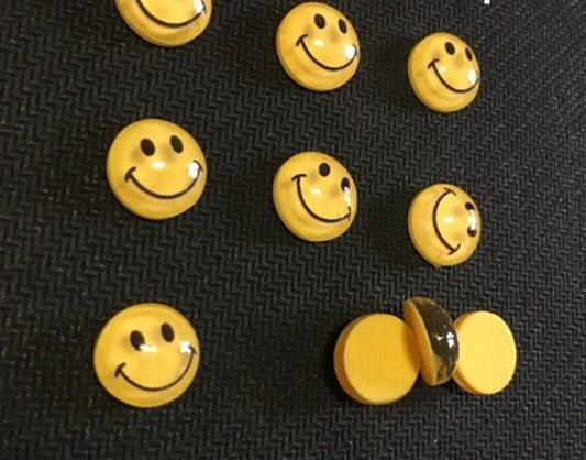 Yellow Smiley Face 3D Kawaii Nail Art
