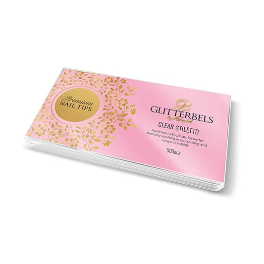 Glitterbels Clear Stiletto Nails Tips